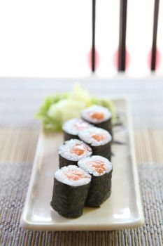 Salmon Maki sushi 