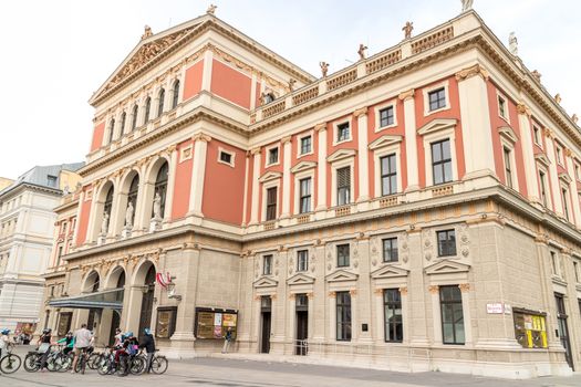 Vienna Austria May 4. 2018, Viennese Music Association is the home of the Vienna Philharmonic orchestra