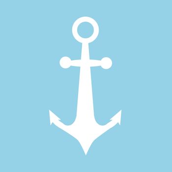 anchor icon on white background. flat style. anchor icon for your web site design, logo, app, UI. anchor symbol. 