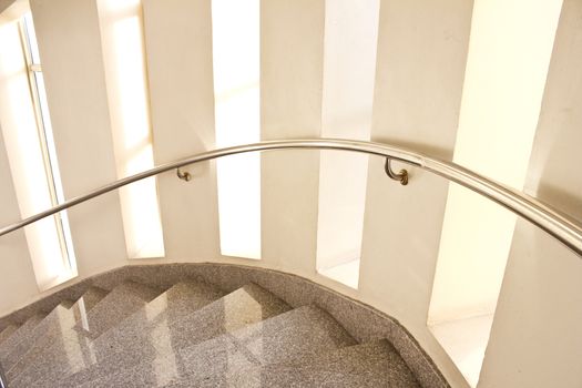 modern staircase in building hotel