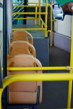 passenger inside a bus