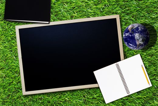 Education concept, knowledge management, electronic online learning, Elements of this Image Furnished by NASA