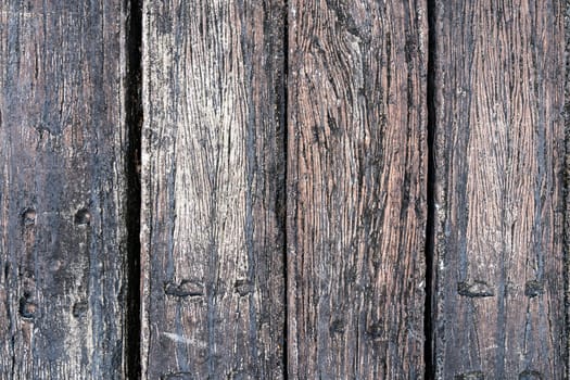 Old vintage real natural planked wood. Rustic wooden background.