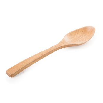 Wooden Spoon isolated on a white background.