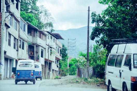 Two typical transports in the Peruvian jungle