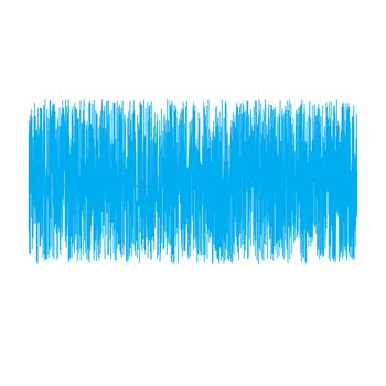 blue sound wave on white background. sound wave sign. flat style. wave symbol.