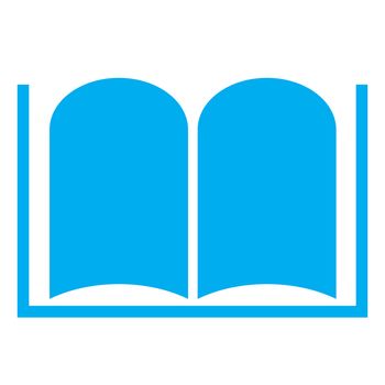 Book icon on white background. Book symbol. blue book sign. flat style. book icon for your web site design, logo, app, UI.