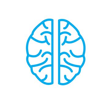 brain icon on white background. brain icon sign. flat style. brain icon for your web site design, logo, app, UI.