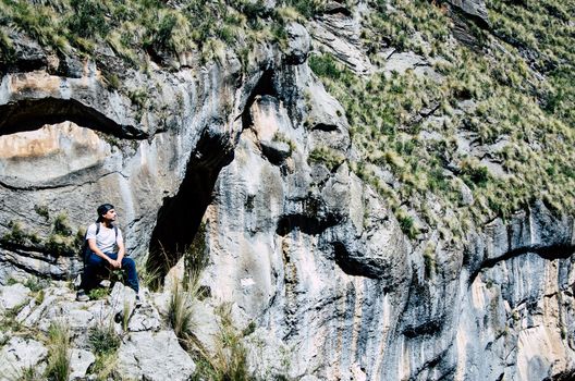 At the edge of the cliff in Ayacucho - Peru