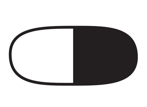 capsule icon on white background. flat style. capsule icon for your web site design, logo, app, UI. capsule symbol. capsule sign. 