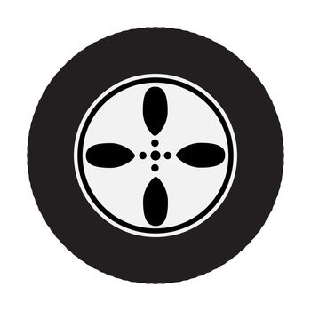 car wheel icon on white background. flat style. car wheel icon for your web site design, logo, app, UI. car wheel symbol. car wheel sign. 