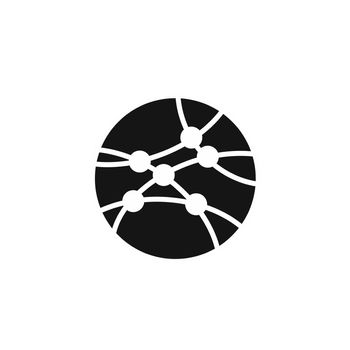 Connect icon on white background.Social media communication symbol.