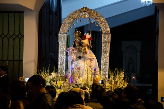 Procession of the Child Mariscal Chaperito in Canta, Lima - Peru