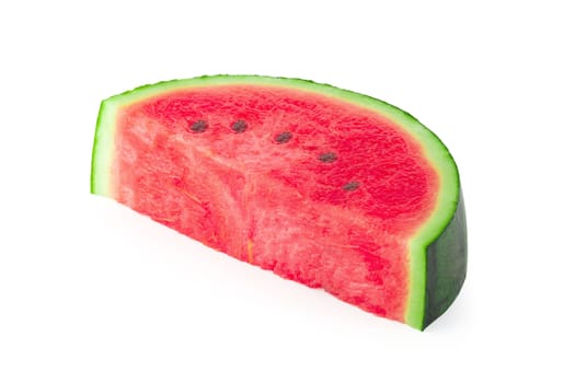 Sliced of watermelon isolated on a white background.