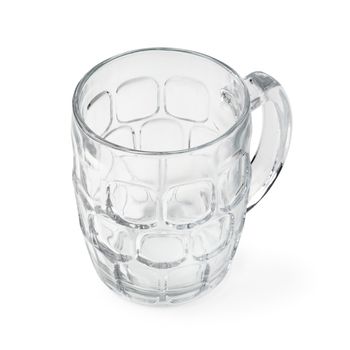 Cocktail glass. Empty beer mug isolated on a white background.