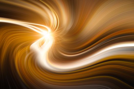 Golden color bright smooth swirl abstract background