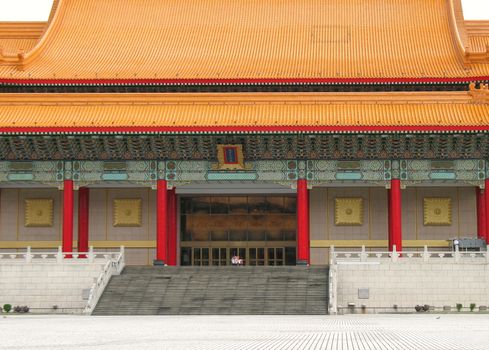 Partial view of the national concert hall in Taipei, Taiwan
