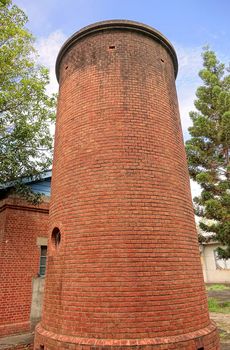 A vintage water tower built during the Japanese colonial era in Taiwan