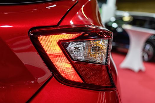 Close-up of the rear light of a modern car. Exterior details - image