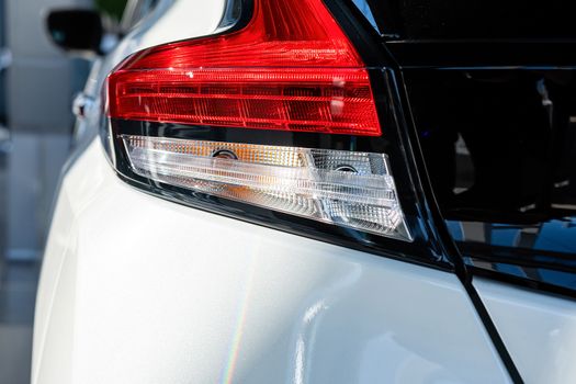 Close-up of the rear light of a modern car. Exterior details - image