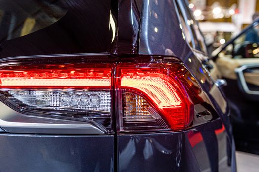 Close-up of the rear light of a modern car. Exterior details - image