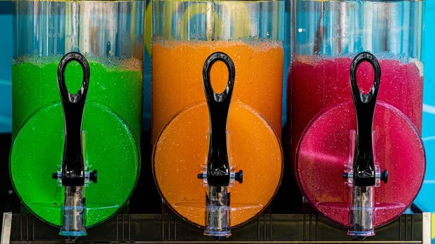 Three flavors of fresh grenadine for sale in summer - image