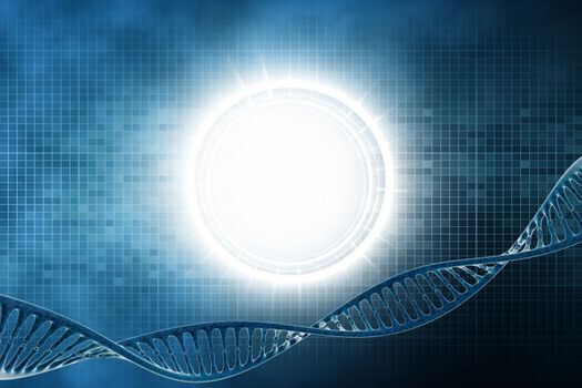 digital illustration DNA background