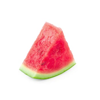 Sliced of watermelon isolated over white background.