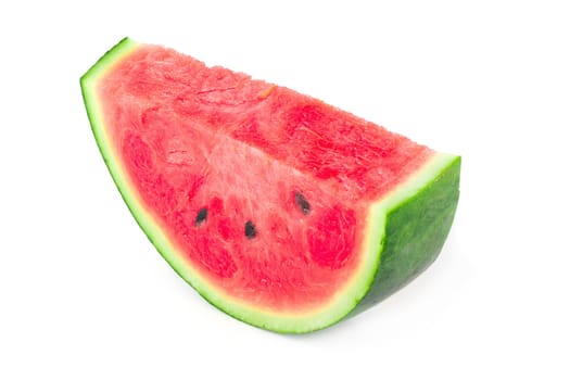 Sliced of watermelon isolated on a white background.