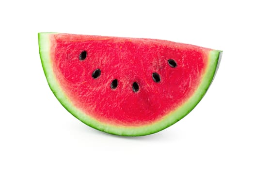 Sliced of watermelon isolated on a white background.