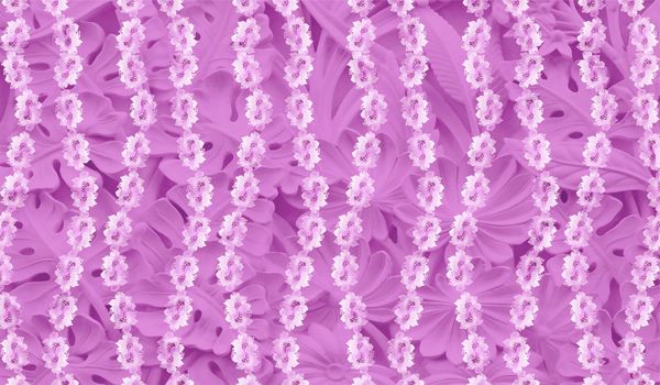 3d wallpaper  purple flower swan butterfly jewelry  background