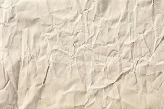 Crumpled brown paper background texture