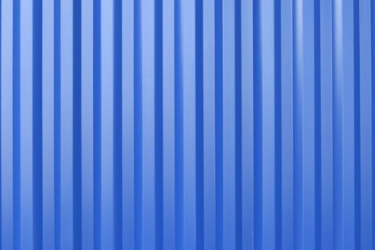 Blue metal sheet wall background. Vertical metal sheet background.