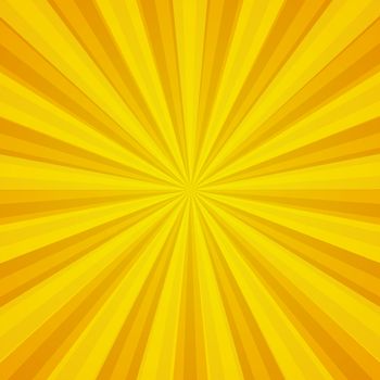 Colored back Pop Art Style yellow background. For comic text bubble backdrop line space. Funny sun beam template. Vector illustration.