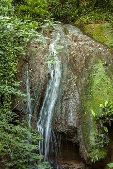 marmore waterfall and its streams in the lower part