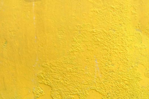 Old Yellow Paint Concrete Wall Background.
