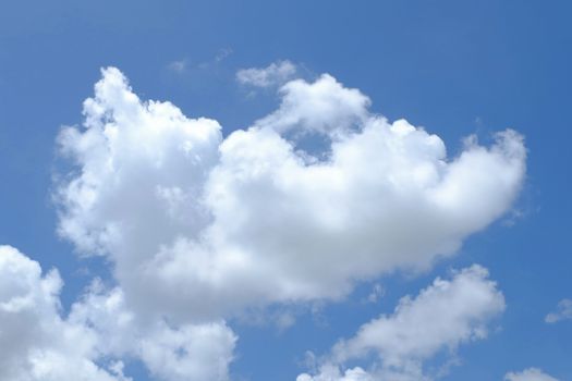 White Clouds with Blue Sky.