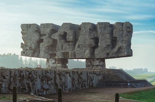 Monument to Struggle and Martyrdom in German concentration and extermination camp Majdanek. Lublin, Poland