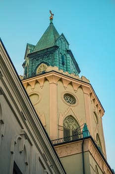Trinitarian tower on Royal Street in the city of Lublin, Poland