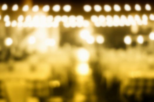 Abstract Blurred Bokeh of Restaurant Background.