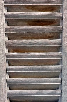 Close-up Vintage Old Wooden Window.