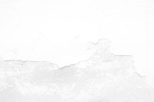 White Peeling Paint Concrete Wall Texture Background Suitable for Presentation and Web Templates with Space for Text.