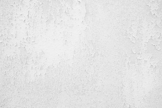 White Peeling Paint Concrete Wall Texture Background Suitable for Presentation and Web Templates with Space for Text.