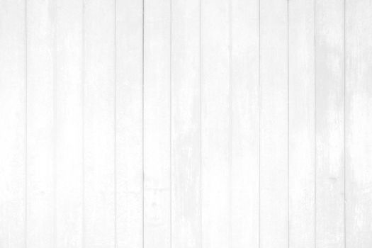 White Wood Fence Background.