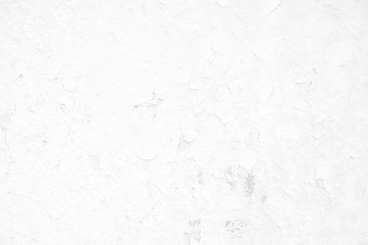 White Peeling Paint Concrete Wall Texture Background Suitable for Presentation and Web Templates with Space for Text.
