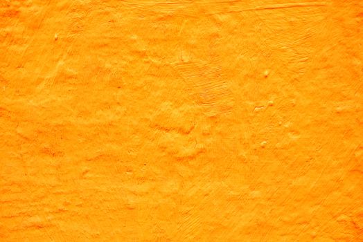 Yellow Painting Grunge Concrete Wall Background.