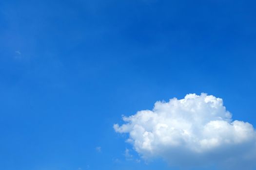 Blue Sky with Cloud Background.