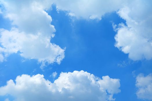 Blue Sky with Cloud Background.