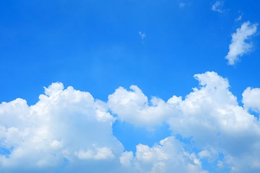 Blue Sky with Cloud Background.