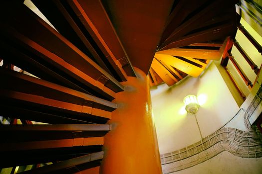 Top View of Spiral Staircase.